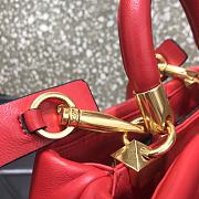 Valentino Small Roman Stud The Handle Bag In Nappa Red B0I97BSF 20×9×15cm - 5