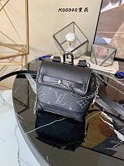 Louis Vuitton Mini Steamer Pouch Monogram Eclipse Canvas Black M00340 9.5cm - 1