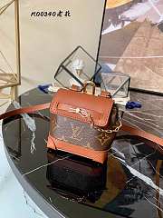 Louis Vuitton Mini Steamer Pouch Monogram Eclipse Canvas Brown M00340 9.5cm - 1
