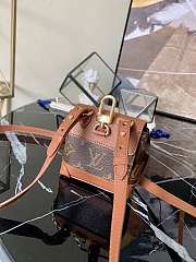 Louis Vuitton Mini Steamer Pouch Monogram Eclipse Canvas Brown M00340 9.5cm - 3