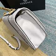 Versace Virtus Quilted Shoulder Bag White DBFG985 24x9x16.5cm - 3