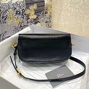 Dior Bobby East West Smooth Leather Black M9327 21x5x12cm - 5