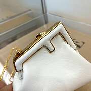 Fendi Nano First Charm Nappa Leather White 7AS051 11.5x5.5x10cm - 6