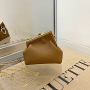 Fendi Nano First Charm Nappa Leather Brown 7AS051 11.5x5.5x10cm - 1