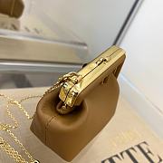 Fendi Nano First Charm Nappa Leather Brown 7AS051 11.5x5.5x10cm - 4