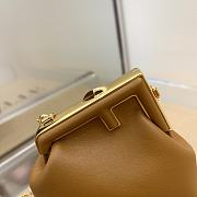 Fendi Nano First Charm Nappa Leather Brown 7AS051 11.5x5.5x10cm - 6
