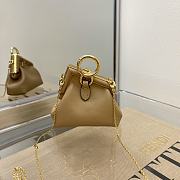 Fendi Nano First Charm Nappa Leather Tan 7AS051 11.5x5.5x10cm - 1