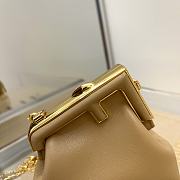 Fendi Nano First Charm Nappa Leather Tan 7AS051 11.5x5.5x10cm - 3
