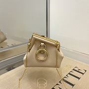 Fendi Nano First Charm Nappa Leather Light Beige 7AS051 11.5x5.5x10cm - 3