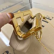 Fendi Nano First Charm Nappa Leather Light Beige 7AS051 11.5x5.5x10cm - 2
