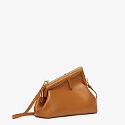 Fendi Small First Leather Bag Brown 8BP129ABVE 26×18×9.5cm - 5