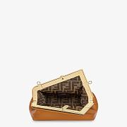 Fendi Small First Leather Bag Brown 8BP129ABVE 26×18×9.5cm - 3