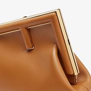 Fendi Small First Leather Bag Brown 8BP129ABVE 26×18×9.5cm - 2
