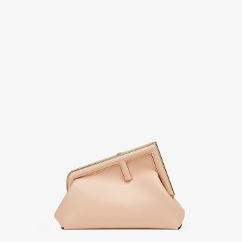 Fendi Small First Leather Bag Pink 8BP129ABVE 26×18×9.5cm