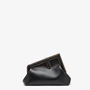 Fendi Small First Leather Bag Black 8BP129ABVE 26×18×9.5cm - 1