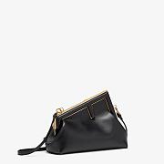 Fendi Small First Leather Bag Black 8BP129ABVE 26×18×9.5cm - 3