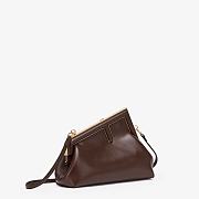 Fendi Small First Leather Bag Dark Brown 8BP129ABVE 26×18×9.5cm - 5