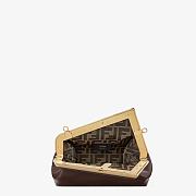 Fendi Small First Leather Bag Dark Brown 8BP129ABVE 26×18×9.5cm - 3