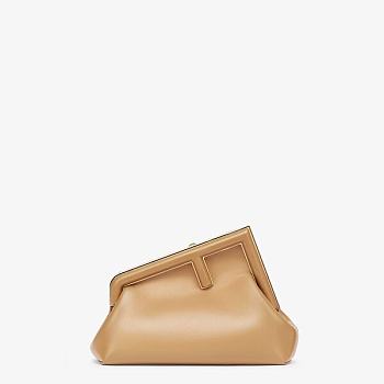 Fendi Small First Leather Bag Beige 8BP129ABVE 26×18×9.5cm