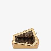Fendi Small First Leather Bag Beige 8BP129ABVE 26×18×9.5cm - 3