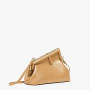 Fendi Small First Leather Bag Beige 8BP129ABVE 26×18×9.5cm - 4