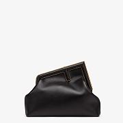 Fendi Medium First Leather Bag Black 8BP127ABVE 32×23×15cm - 1