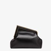 Fendi Medium First Leather Bag Black 8BP127ABVE 32×23×15cm - 5