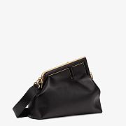 Fendi Medium First Leather Bag Black 8BP127ABVE 32×23×15cm - 3