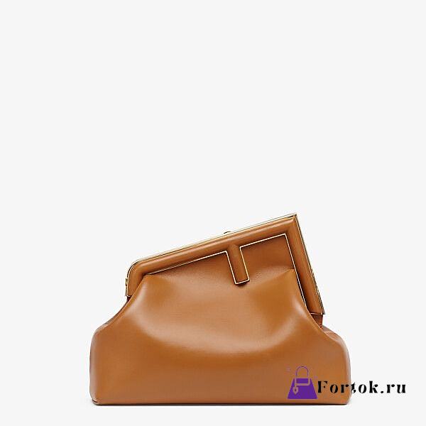 Fendi Medium First Leather Bag Tan 8BP127ABVE 32×23×15cm - 1
