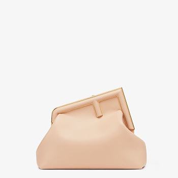 Fendi Medium First Leather Bag Pink 8BP127ABVE 32×23×15cm