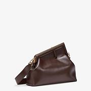 Fendi Medium First Leather Bag Dark Brown 8BP127ABVE 32×23×15cm - 4