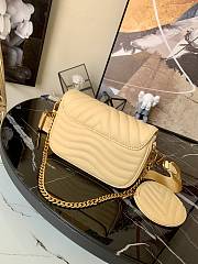 Louis Vuitton New Wave Multi Pochette Quilted Leather Light Yellow M57942 21x13x6.5cm - 4