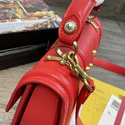 Dolce Gabbana DG Amore Bag In Calfskin Leather Red BB6675 27x8x18cm - 6
