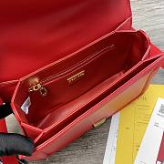 Dolce Gabbana DG Amore Bag In Calfskin Leather Red BB6675 27x8x18cm - 5