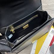 Dolce Gabbana DG Amore Bag In Calfskin Leather Black BB6675 27x8x18cm - 5