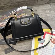 Dolce Gabbana DG Amore Bag In Calfskin Leather Black BB6675 27x8x18cm - 4