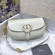 Dior Bobby East West Smooth Leather White M9327 21x5x12cm - 1
