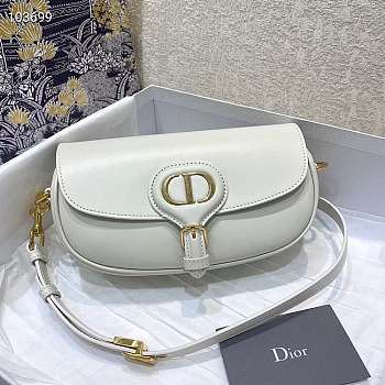 Dior Bobby East West Smooth Leather White M9327 21x5x12cm