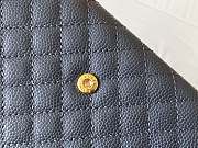 Ysl Small Monogram Envelope Walltet Grained Leather Dark Blue 651026 13.5x9.5x3cm - 2
