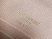 Ysl Small Monogram Envelope Walltet Grained Leather Pink 651026 13.5x9.5x3cm - 3
