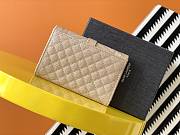 Ysl Small Monogram Envelope Walltet Grained Leather Ligth Beige 651026 13.5x9.5x3cm - 6