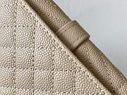 Ysl Small Monogram Envelope Walltet Grained Leather Ligth Beige 651026 13.5x9.5x3cm - 3