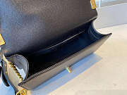 Chanel Boy Bag Grained Calfskin Golden Metal Black A67086 25cm - 2