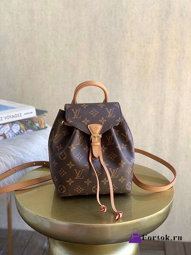 Louis Vuitton Montsouris Backpack Canvas M45410 17x20x10.5cm - 1