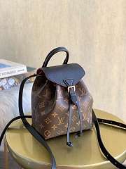 Louis Vuitton Montsouris Backpack Canvas Black M45410 17x20x10.5cm - 3