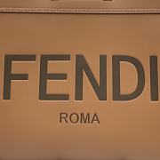 Fendi Large Sunshine Leather Shopper Bag Brown 8BH372 40.5x21.5x35cm - 6