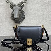 Fendi Moonlight Leather Bag Black 8BT346 21x9x14cm - 1