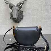 Fendi Moonlight Leather Bag Black 8BT346 21x9x14cm - 2