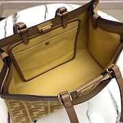 Fendi Peekaboo X-Tote Canvas Bag Yellow 8BH374 41x16x29.5cm - 6