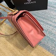 Versace Virtus Quilted Shoulder Bag Peach DBFG985 24x9x16.5cm - 2